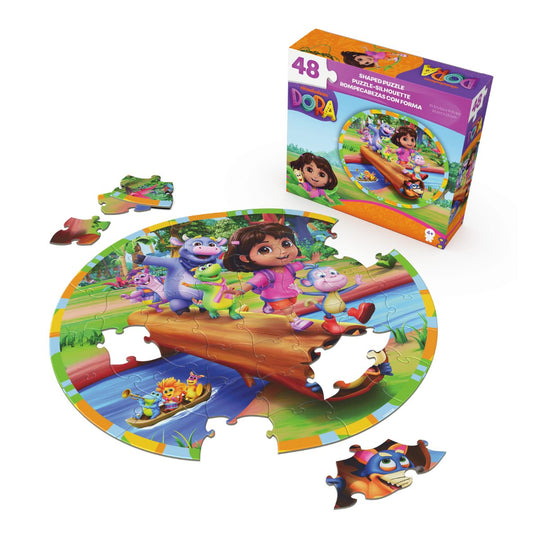 Toy 48-piece Round-Shaped Puzzle Set - Dora SPIN GAMES 20155643