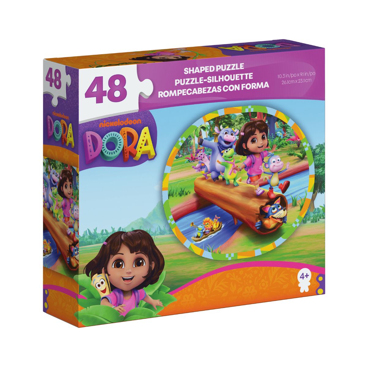 Toy 48-piece Round-Shaped Puzzle Set - Dora SPIN GAMES 20155643