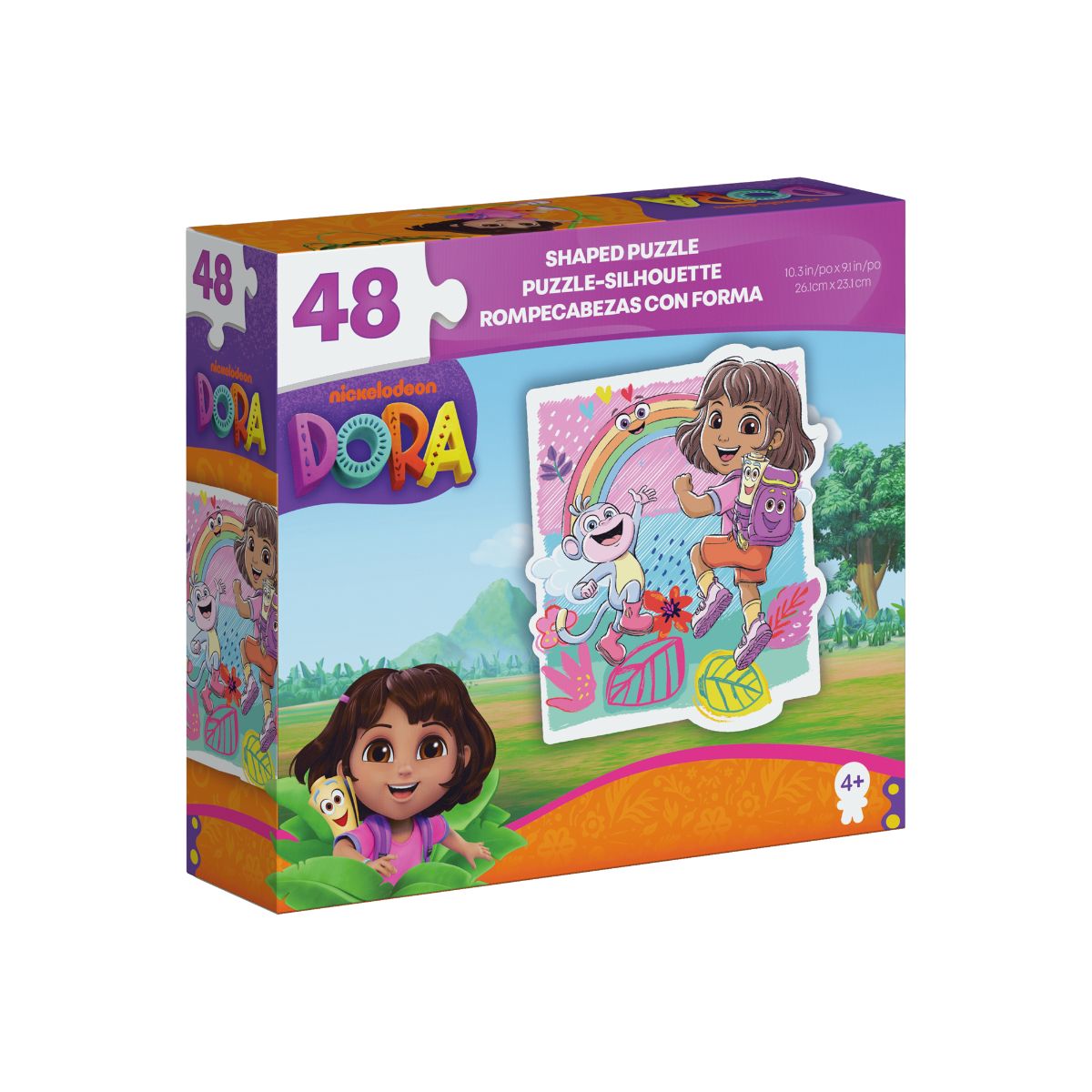 Đồ Chơi Bộ Xếp Hình 48 Miếng Theo Shape Vuông-Dora SPIN GAMES 20155644