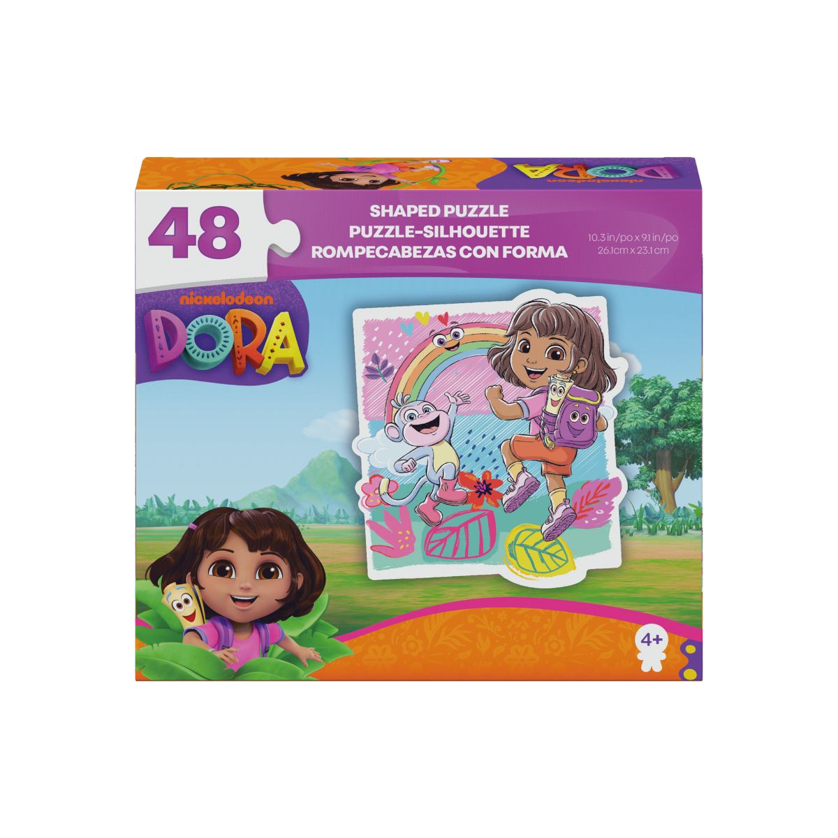Đồ Chơi Bộ Xếp Hình 48 Miếng Theo Shape Vuông-Dora SPIN GAMES 20155644
