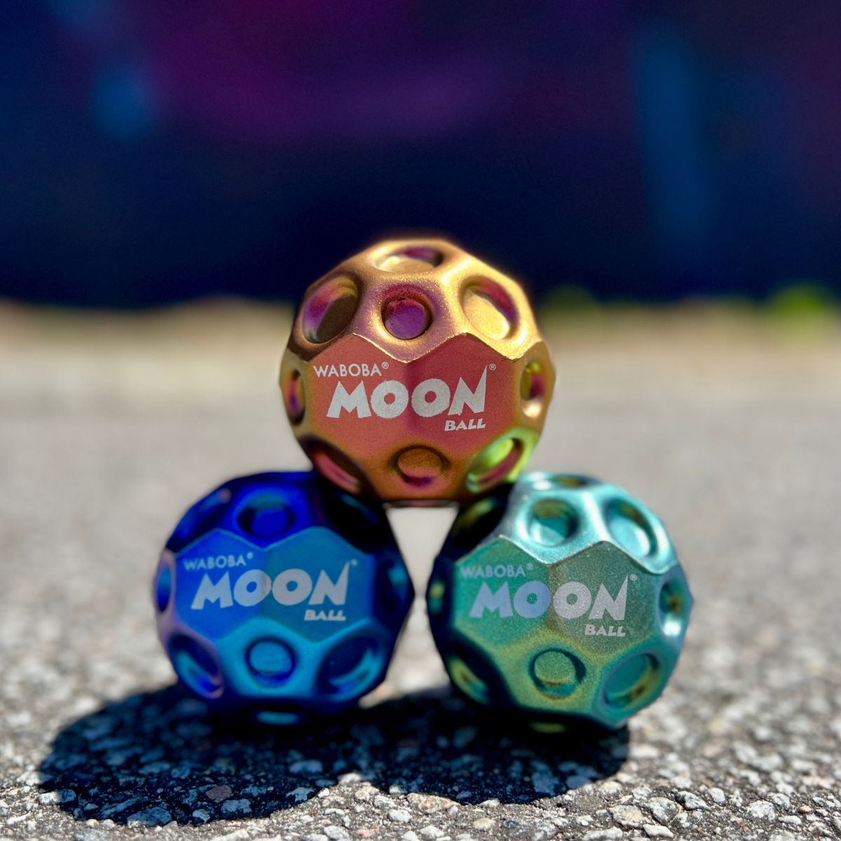 WABOBA Moon Ball Metallic Hyper Bouncing Toy 316C99-A 
