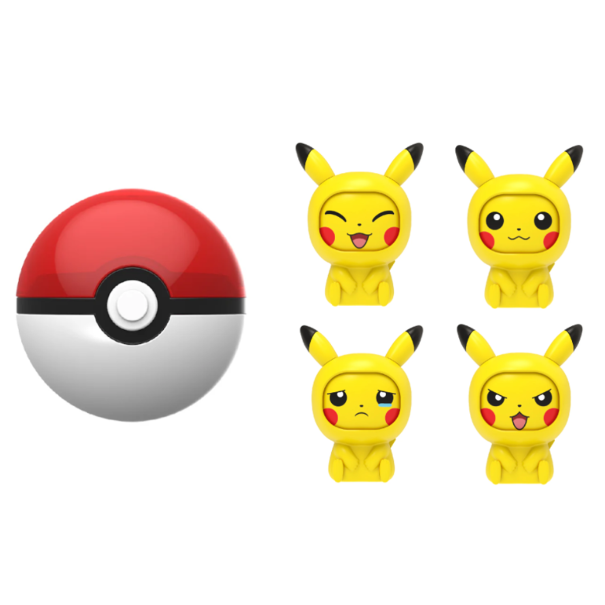 Bóng Pokeball Với Nhân Vật Pokemon 4 Sắc Thái Thú Khuôn Mặt Pokemon Toys 8101