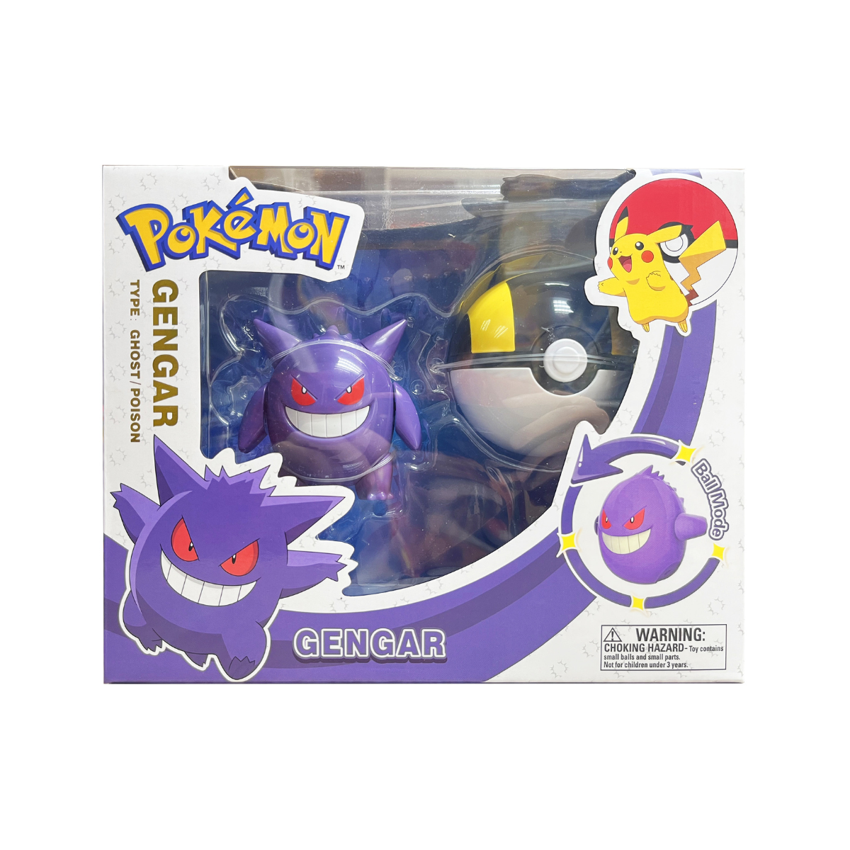 Bóng Pokemon Biến Hình: Gengar Pokemon Toys Zc8948e