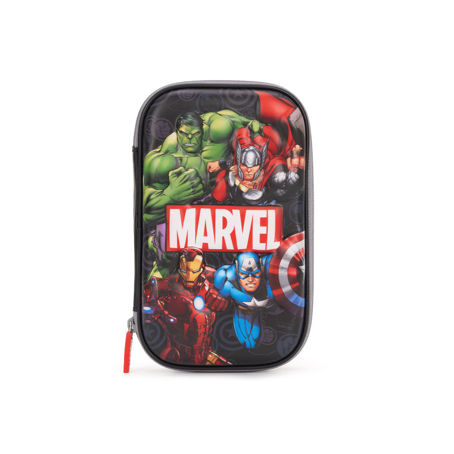 Hộp Bút 3D Biệt Đội Avengers Đen CLEVER HIPPO HLM1104