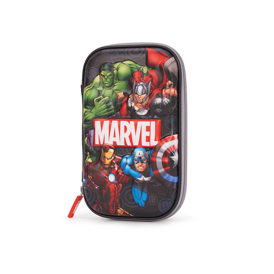 Hộp Bút 3D Biệt Đội Avengers Đen CLEVER HIPPO HLM1104