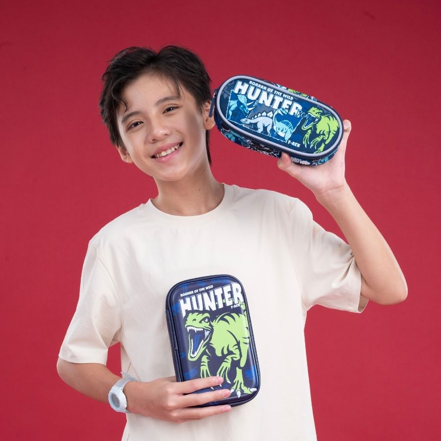 Hộp Bút 3D Chiến Binh Khủng Long CLEVER HIPPO HD1112