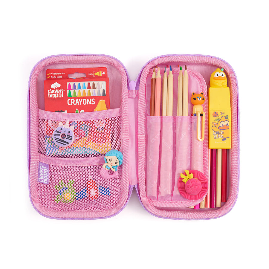 Hộp Bút 3D Nữ hoàng Elsa Hồng CLEVER HIPPO HLF1101