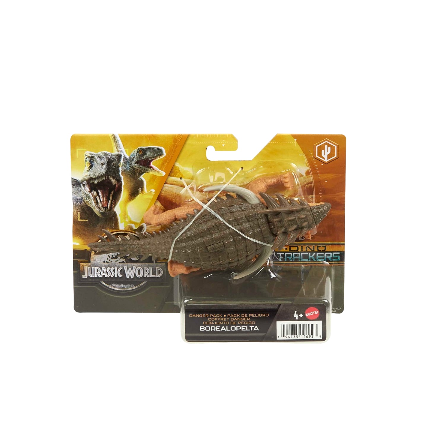 Mô Hình Khủng Long Borealopelta 6 Inch Có Khớp Linh Hoạt Jurassic World Mattel Hln49