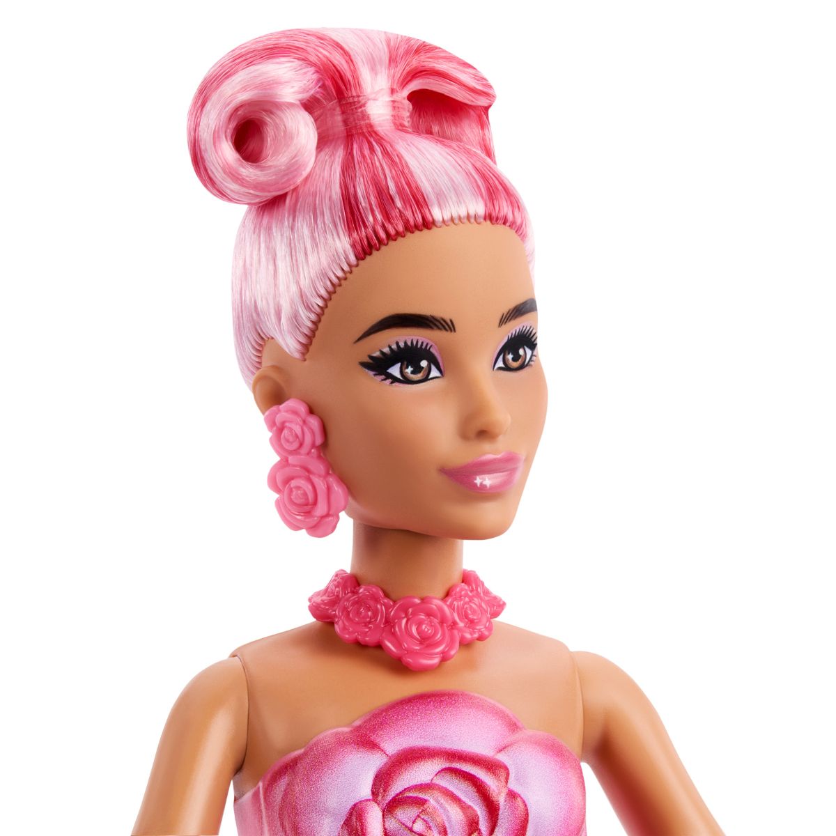 Đồ Chơi Búp Bê Flower Unboxed - Váy Hoa Hồng Tỏa Sắc BARBIE JMF59