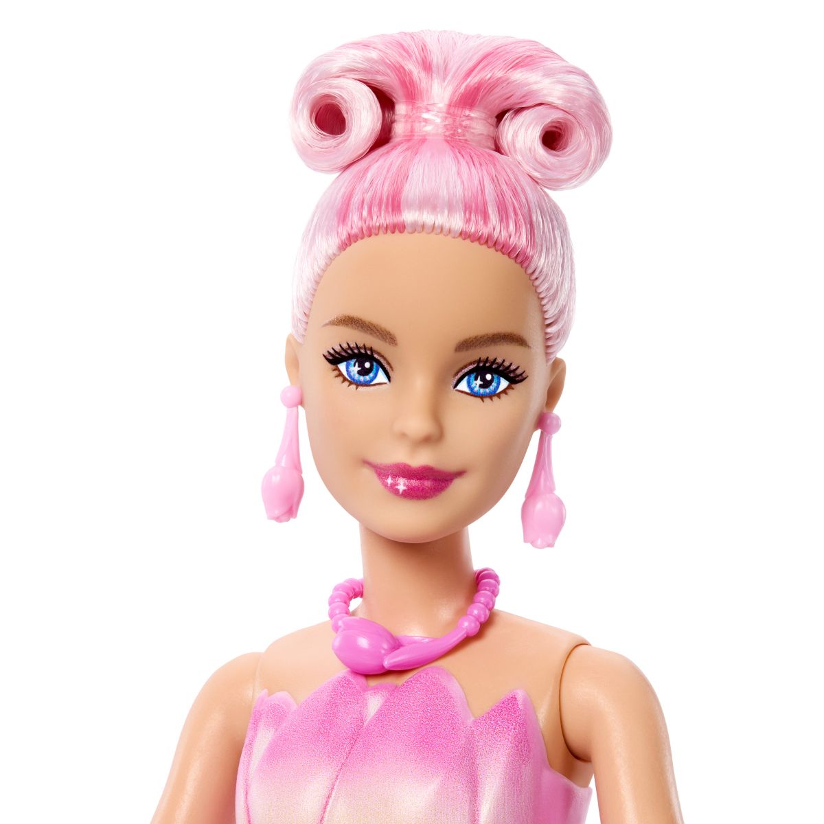 Đồ Chơi Búp Bê Flower Unboxed - Váy Tulip Hồng Tỏa Hương BARBIE JMF57