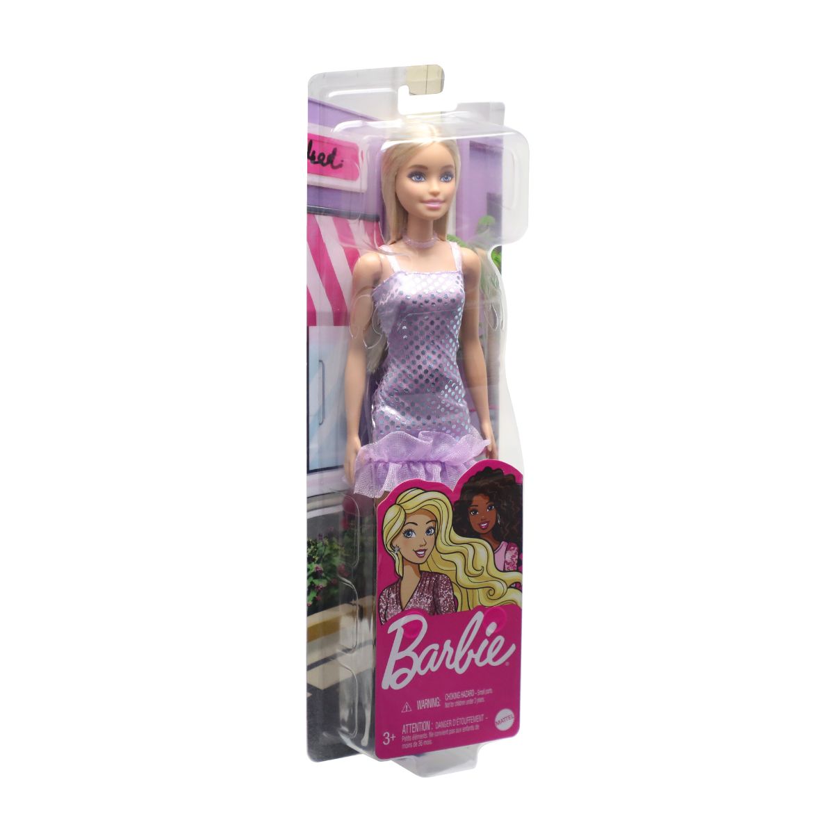 Đồ Chơi Búp Bê Lấp Lánh – Tím Bạc Tiểu Thư BARBIE HJR93/T7580