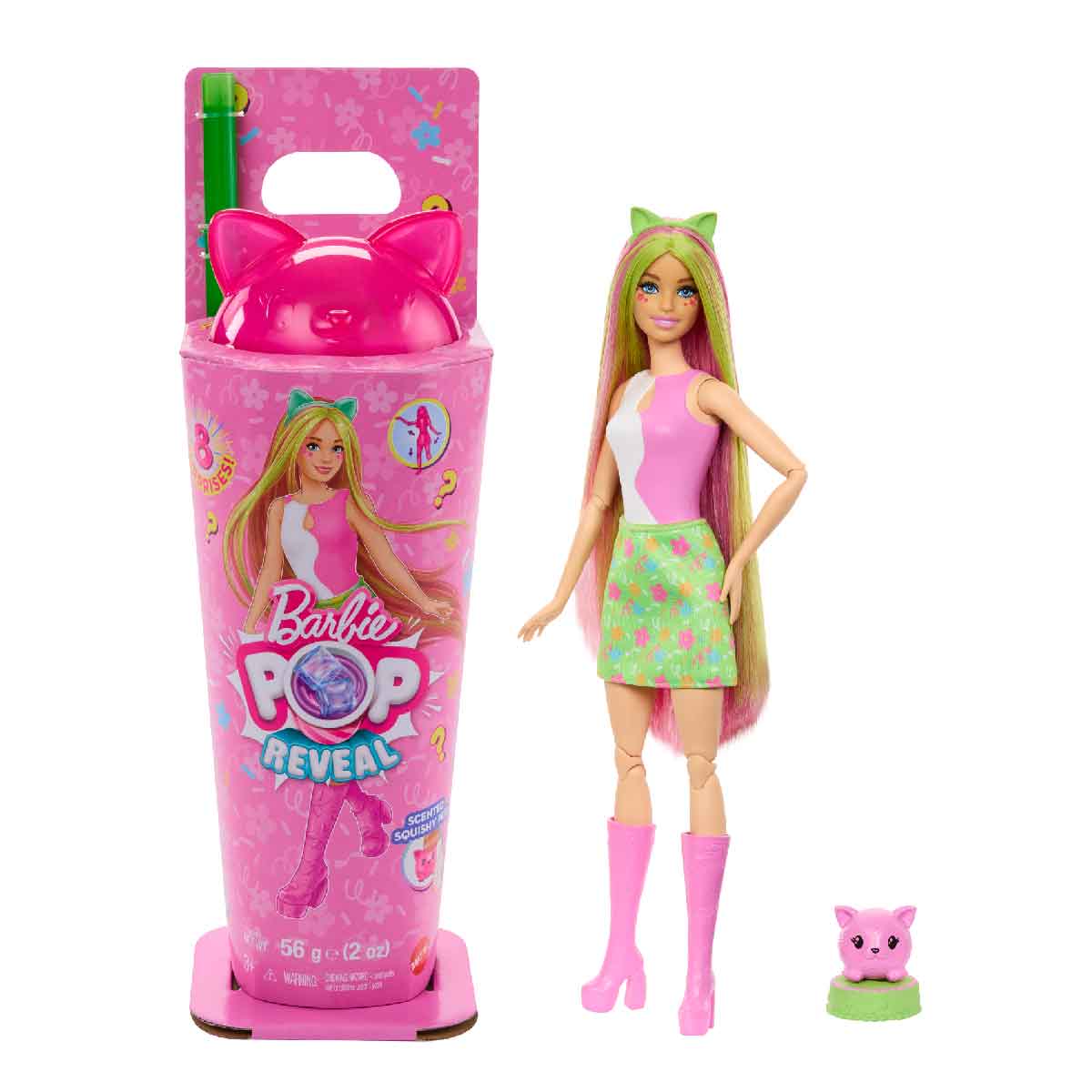 Búp Bê Barbie Pop Reveal Party Shakes - Xanh Dương Năng Động BARBIE JCN88