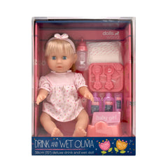 Đồ Chơi Búp Bê - Olivia Uống Nước Và Đi Bô DOLLSWORLD DW78402