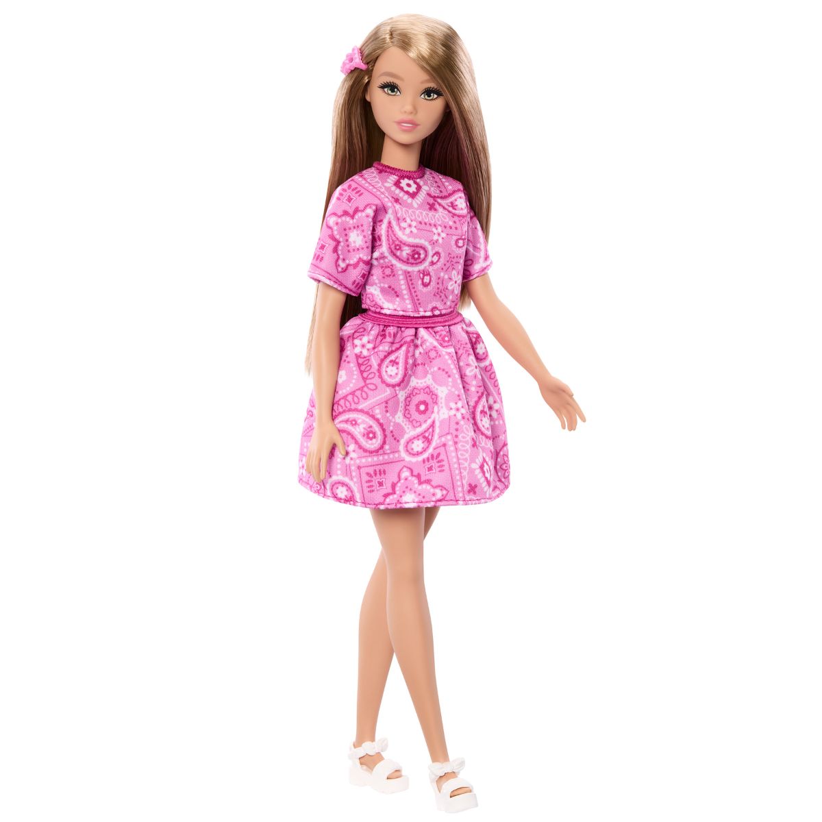 Đồ Chơi Búp Bê Thời Trang Fashionista - Pink Paisley (Blonde) BARBIE JJN62