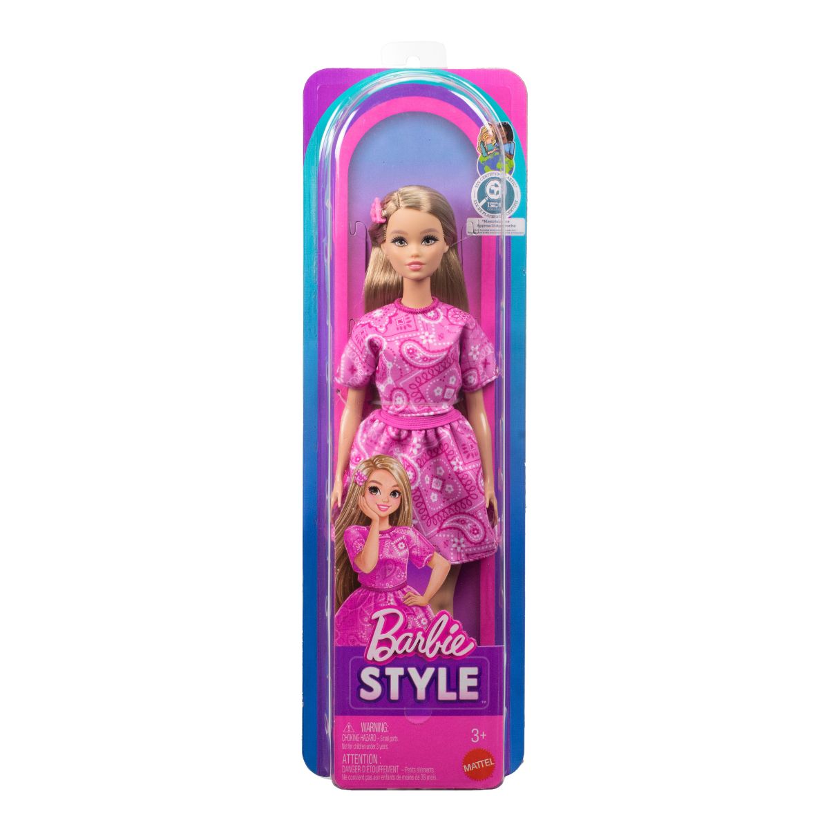 Đồ Chơi Búp Bê Thời Trang Fashionista - Pink Paisley (Blonde) BARBIE JJN62