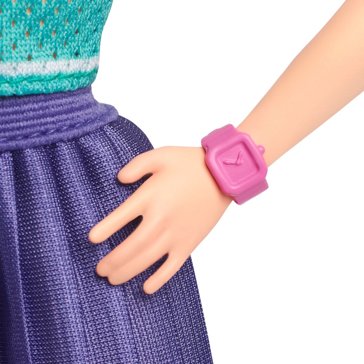 Đồ Chơi Búp Bê Thời Trang Fashionista - Pleated Purple Skirt BARBIE FBR37