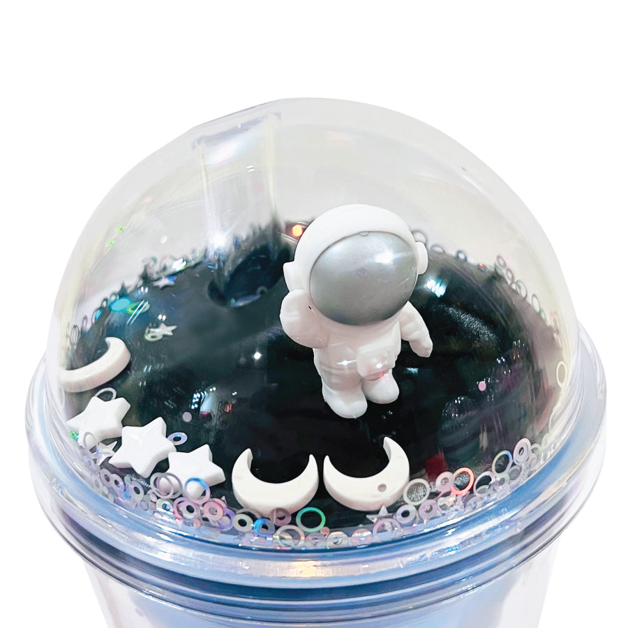 Ly nhựa Clever Cup Astronaut Galaxy Tím CLEVERHIPPO PCUP05