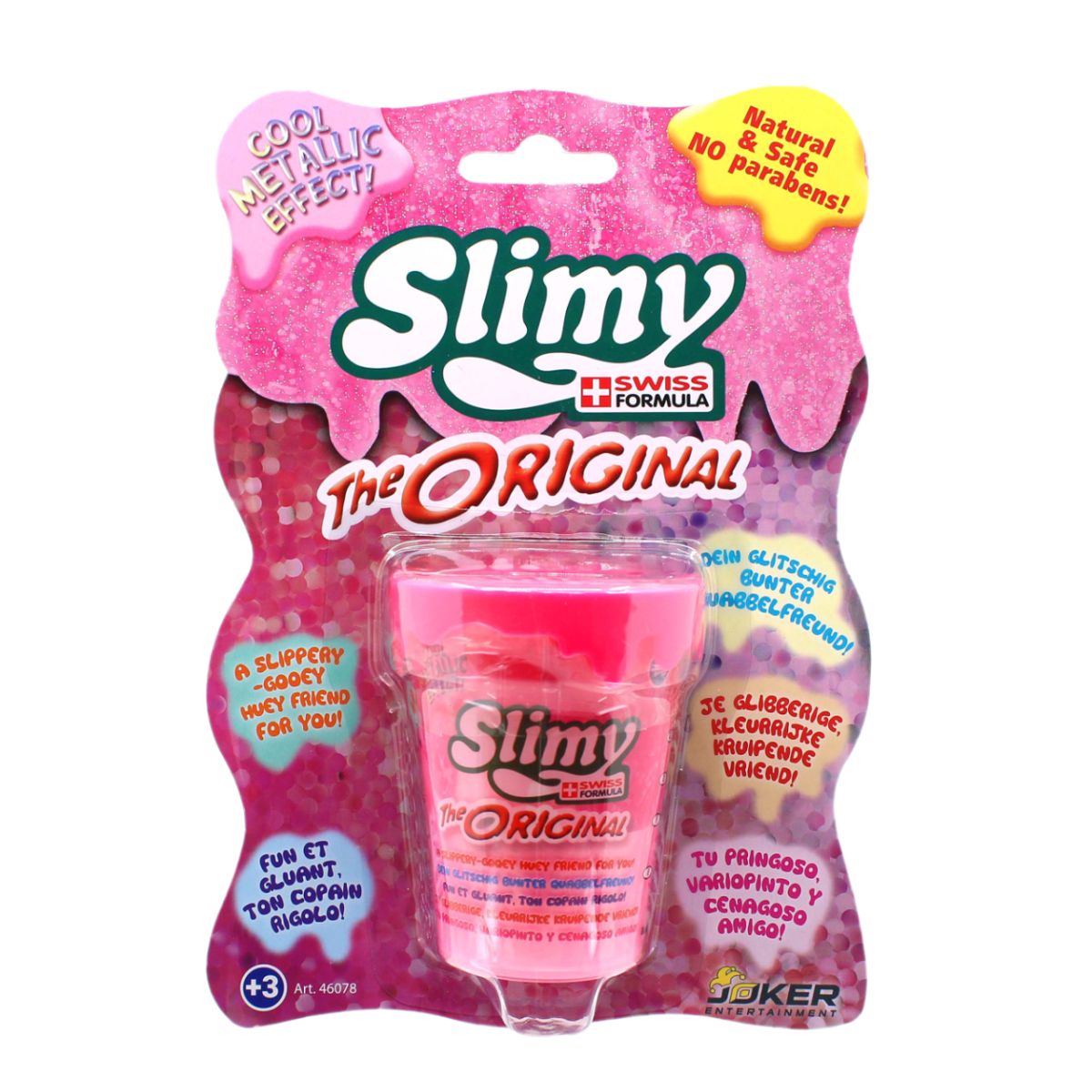 Đồ Chơi Chất Nhờn Ma Quái Slime - Nguyên Bản Ánh Kim Hồng 80gr SLIMY 46078A
