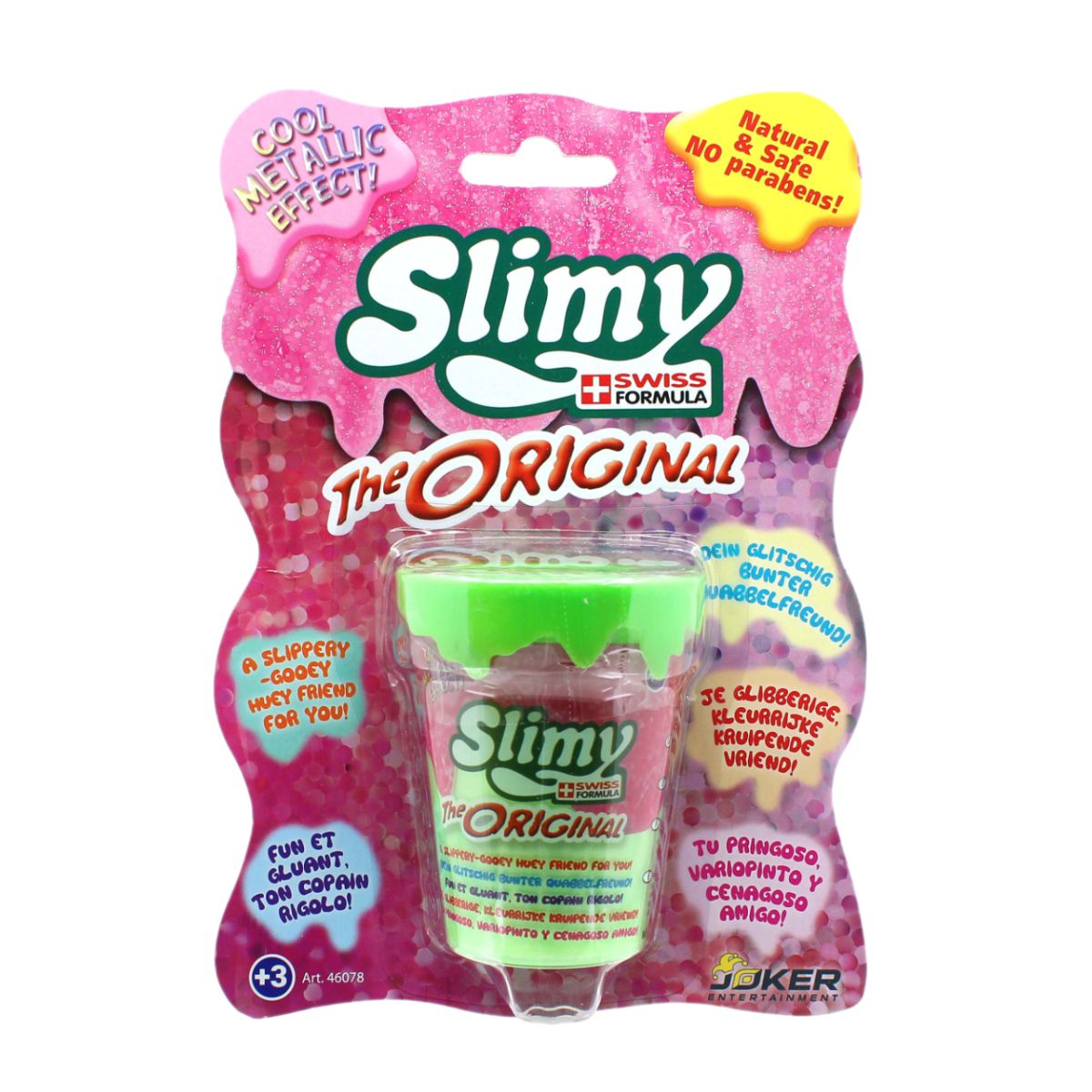Đồ Chơi Chất Nhờn Ma Quái Slime - Nguyên Bản Ánh Kim Xanh Lá 80g SLIMY 46078A