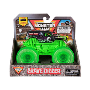 Đồ Chơi Chiến Xe MJ 1:43 - Bánh Xe Phát Sáng Grave Digger VLL MONSTER JAM 6071190