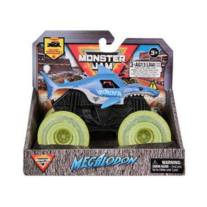 Đồ Chơi Chiến Xe MJ 1:43 - Bánh Xe Phát Sáng Megalodon VLL MONSTER JAM 6071190
