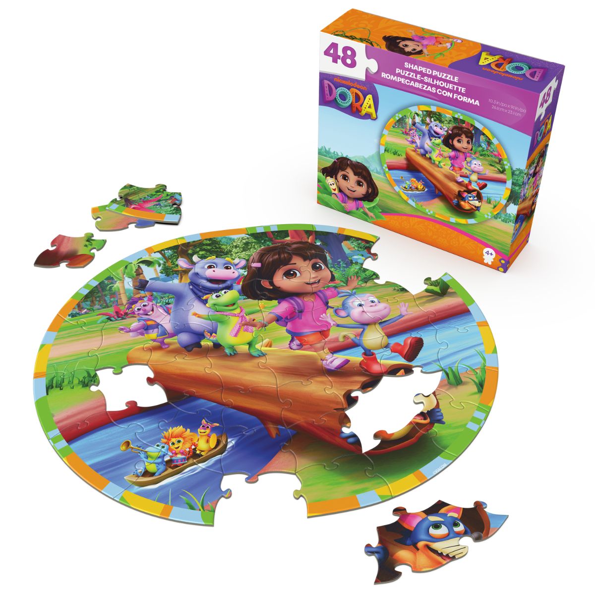 Đồ Chơi Combo 3 Bộ Xếp Hình 48-48-24 Miếng-Dora, Batman, Paw Spin Games Cb-48-48-24-S8