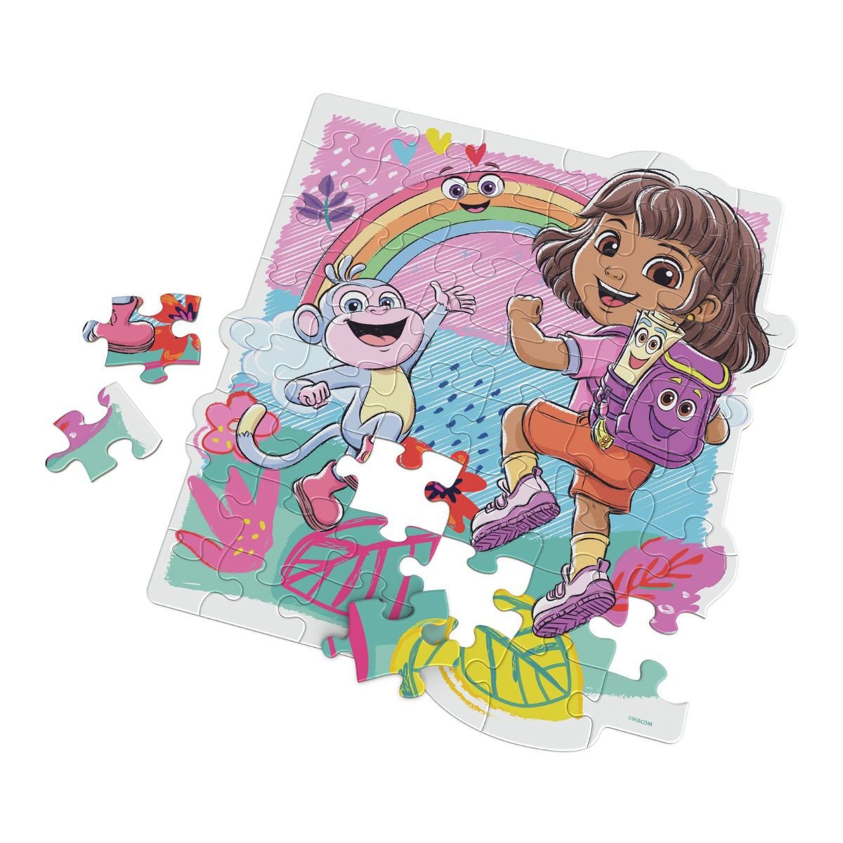 3 Pack of 48 Piece Puzzles – Dora, Superman & Paw SPIN GAMES CB-48-48-24-S9