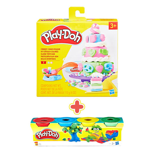 Đồ Chơi Combo Bánh Sinh Nhật Mini Và Bột Nặn 4 Màu Mini PLAYDOH CBF4714-23241