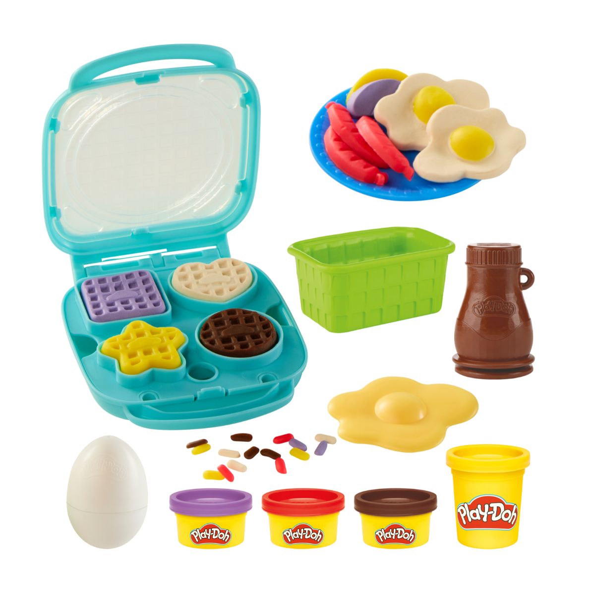Đồ Chơi Combo Bộ Khuôn Play-Doh Làm Bánh Waffle Vui Nhộn PLAYDOH CBG3274/G2304-23241