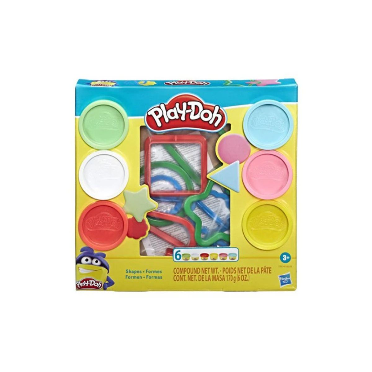 Combo khuôn tạo hình cơ bản và bột nặn 4 màu mini PLAYDOH CBE8534/E8530-23241