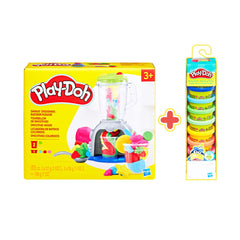 Đồ Chơi Combo Máy Xay Sinh Tố Vui Vẻ Và Ống Bột Nặn 10 Màu PLAYDOH CBF9142-22037