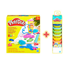 Đồ Chơi Combo Sổ Tay Vui Học Và Ống Bột Nặn 10 Màu PLAYDOH CBF9144-22037