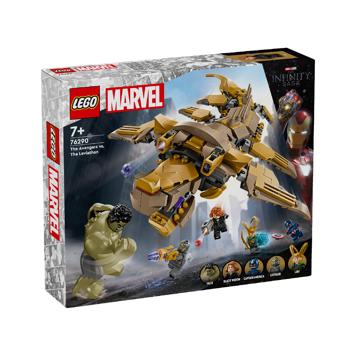 Đồ Chơi Lắp Ráp Cuộc Chiến: Avengers Và Quái Vật Leviathan LEGO SUPERHEROES 76290 (347 chi tiết)