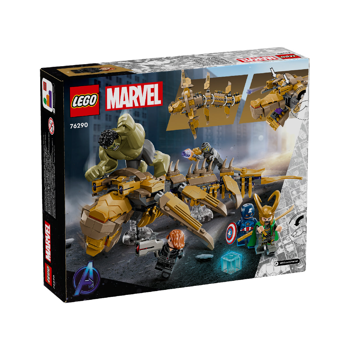 Đồ Chơi Lắp Ráp Cuộc Chiến: Avengers Và Quái Vật Leviathan LEGO SUPERHEROES 76290 (347 chi tiết)