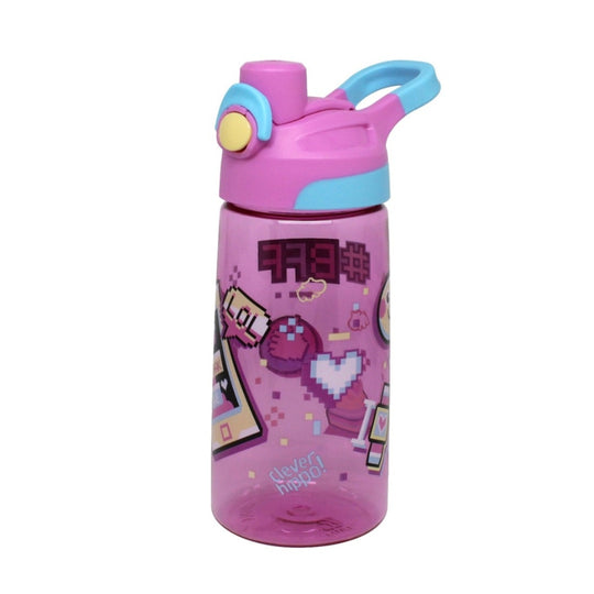 Tritan water bottle Emoji World Pink CLEVER HIPPO WB02