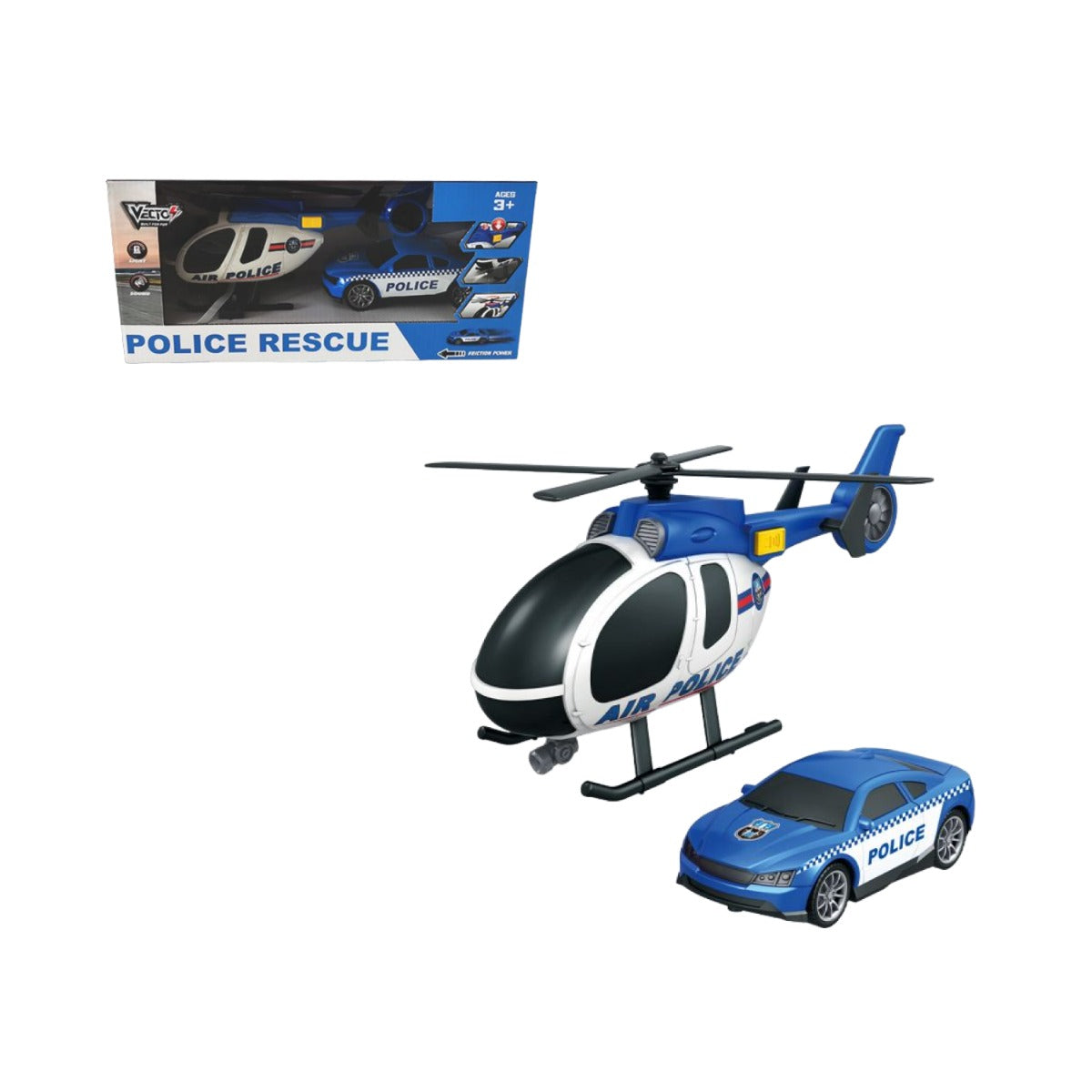 Đồ chơi xe và trực thăng cảnh sát VECTO VT73P