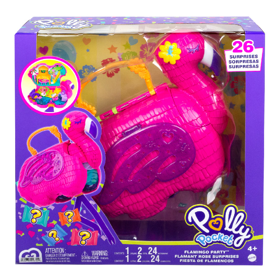 Polly Pocket Và Bữa Tiệc Bất Ngờ Của Hồng Hạc Flamingo Polly Pocket Hgc41