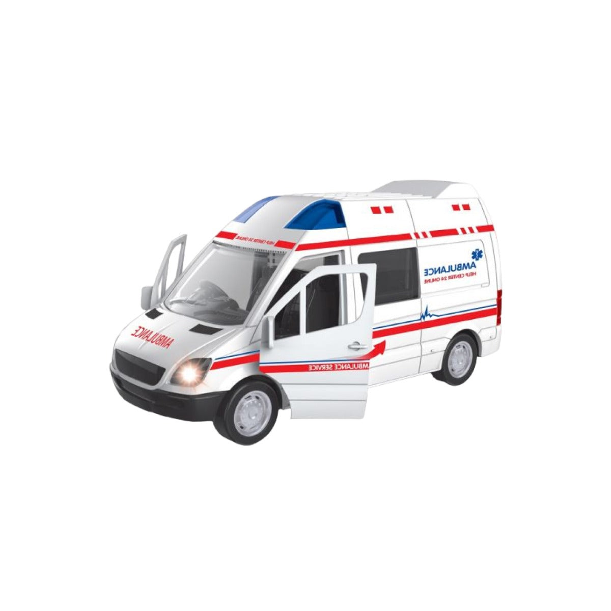 Đồ Chơi Xe Cấp Cứu Mô Hình Có Đèn Và Âm Thanh VECTO VT61K