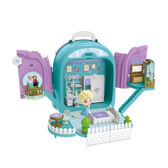 Đồ Chơi Ba Lô 2 Mặt Trang Điểm Và Phòng Ngủ Frozen SWEET HEART SH0140