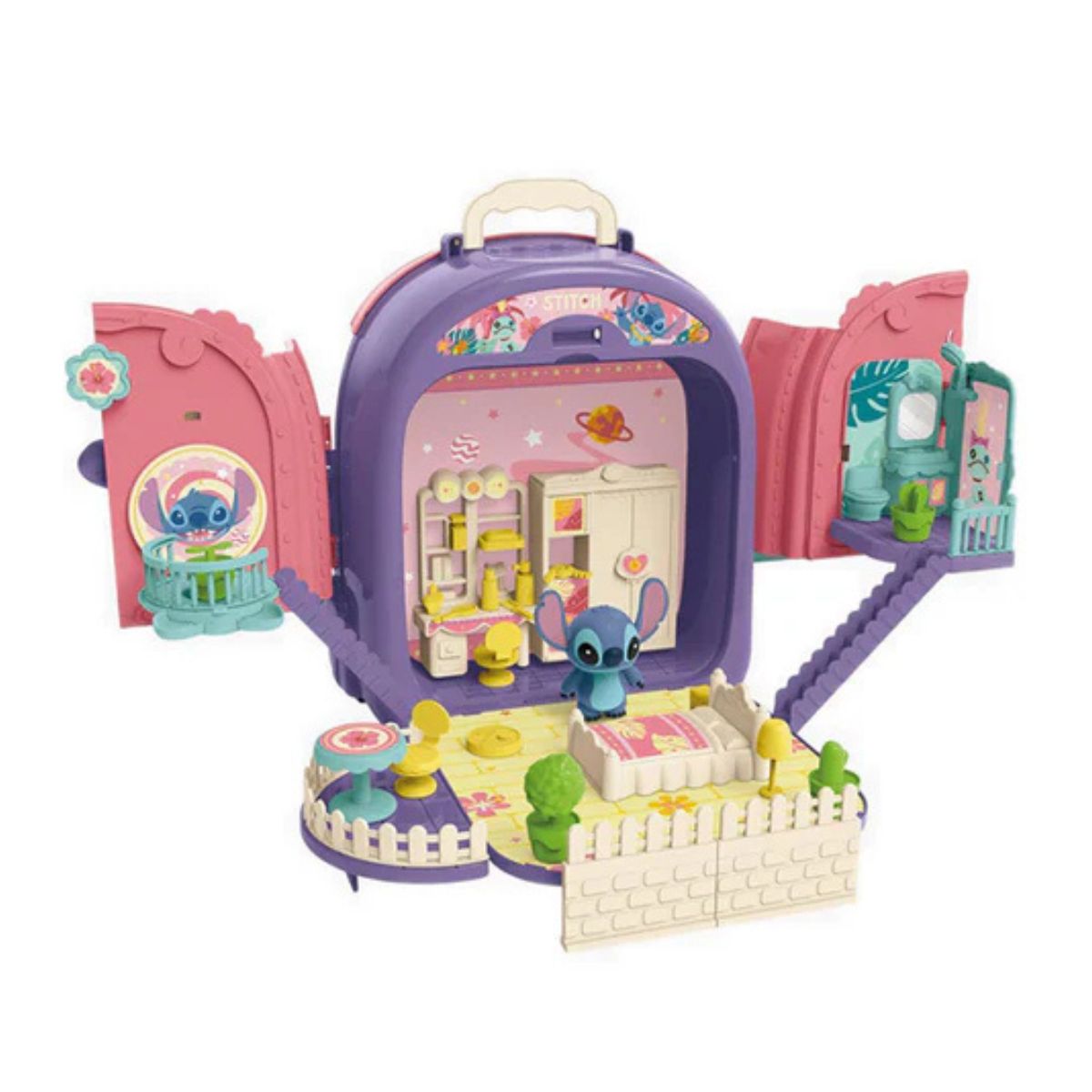 Đồ Chơi Balo 2 Mặt Trang Điểm Và Phòng Ngủ Stitch SWEET HEART SH10306