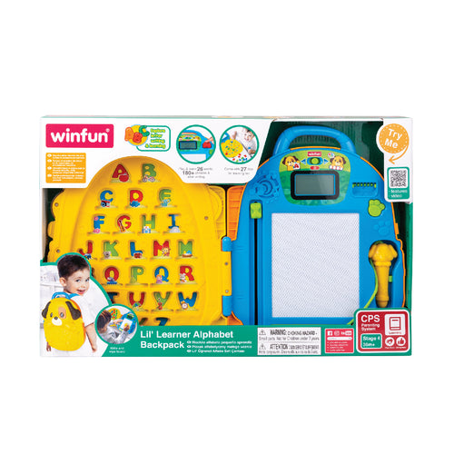 Đồ Chơi Balo Chữ Cái Kèm Bảng Vẽ Cho Bé WINFUN 001205