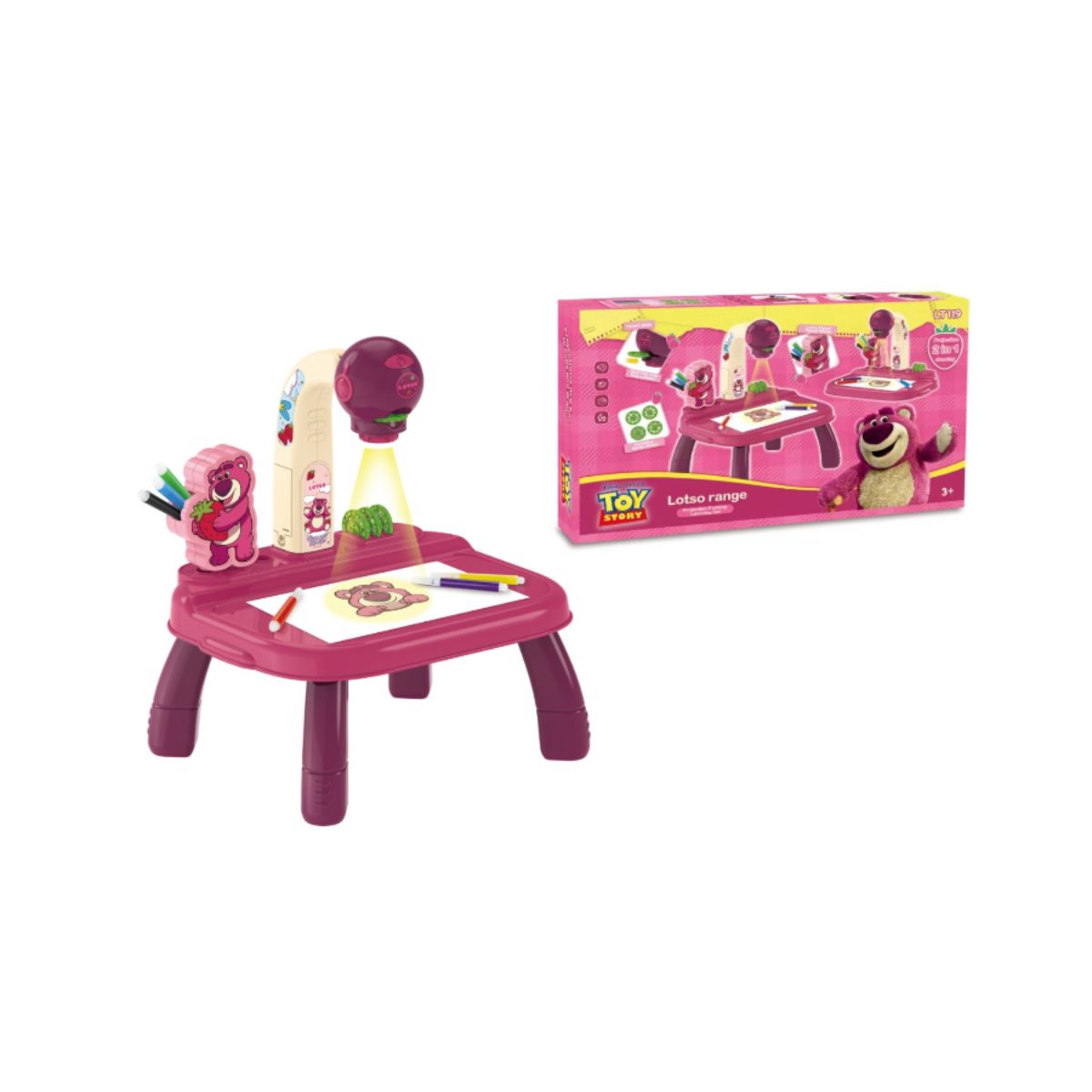 Đồ Chơi Bàn Vẽ Kèm Máy Chiếu Lotso GROWN UP EODS-LT119