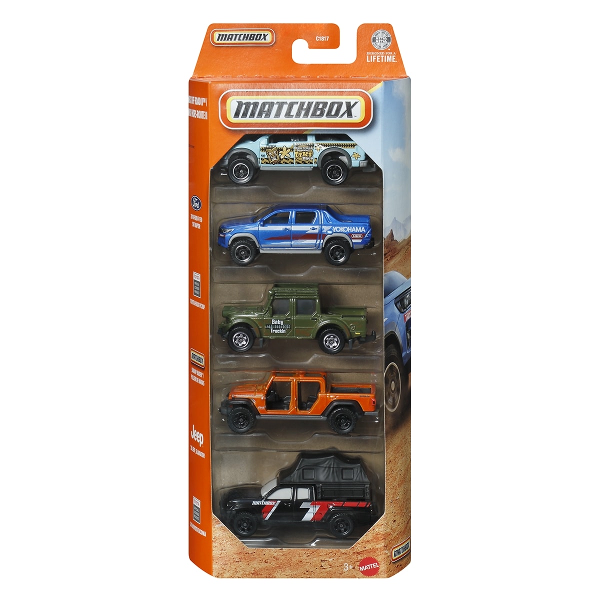 Set 5 Cars MATCHBOX C1817 – Random Delivery