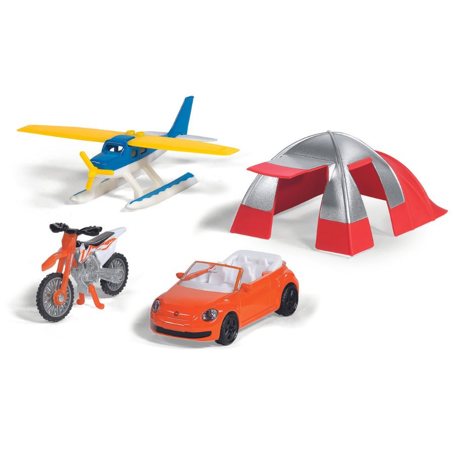 SIKU 6325 Summer Car and Plane Model Gift Set of 2