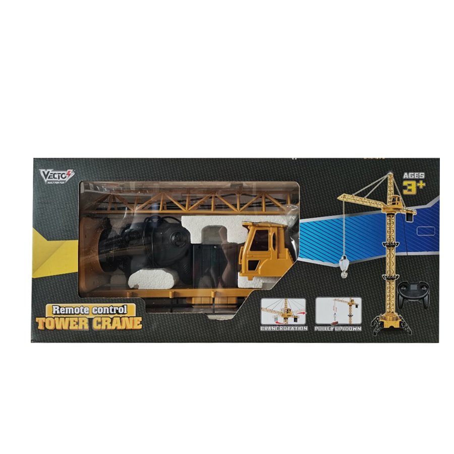 Đồ Chơi Cần Trục Tháp Xây Dựng Điều Khiển Từ Xa Vecto Vt8054