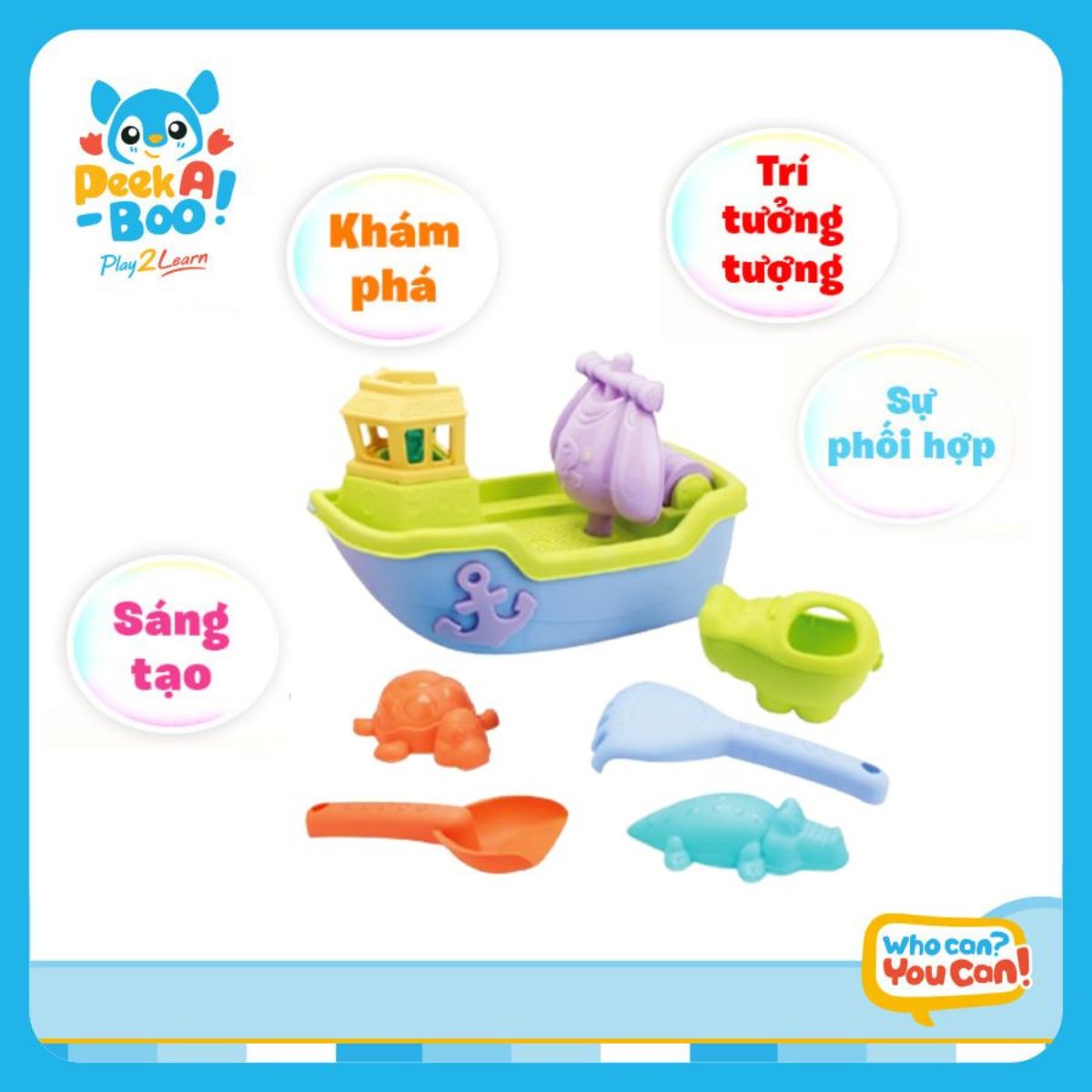 Đồ Chơi Cát Mùa Hè Phiên Bản Tàu Hải Trình PEEK A BOO PAB062