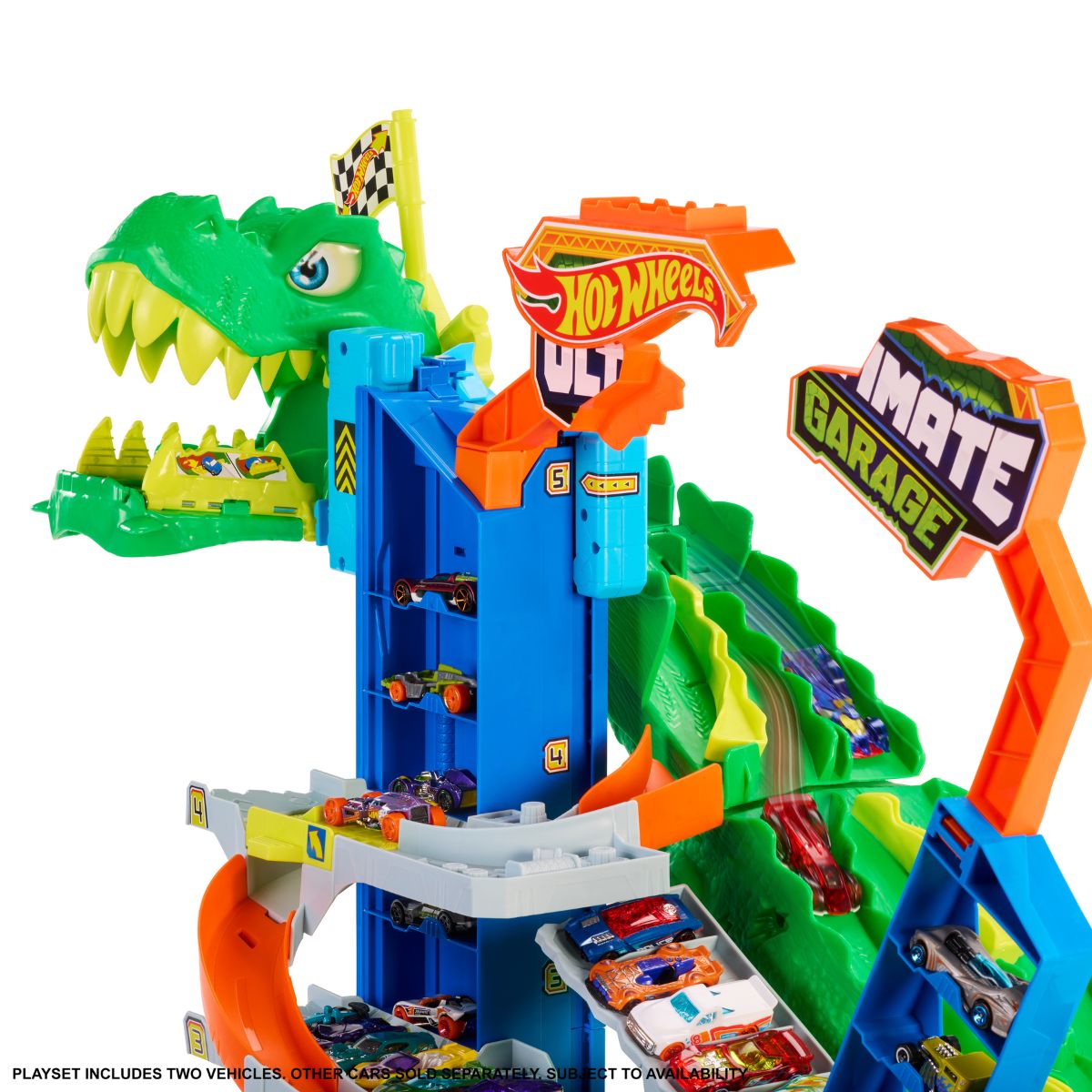 Đồ Chơi Đại Chiến Khủng Long Tại Gara Tối Thượng HOT WHEELS JHL98