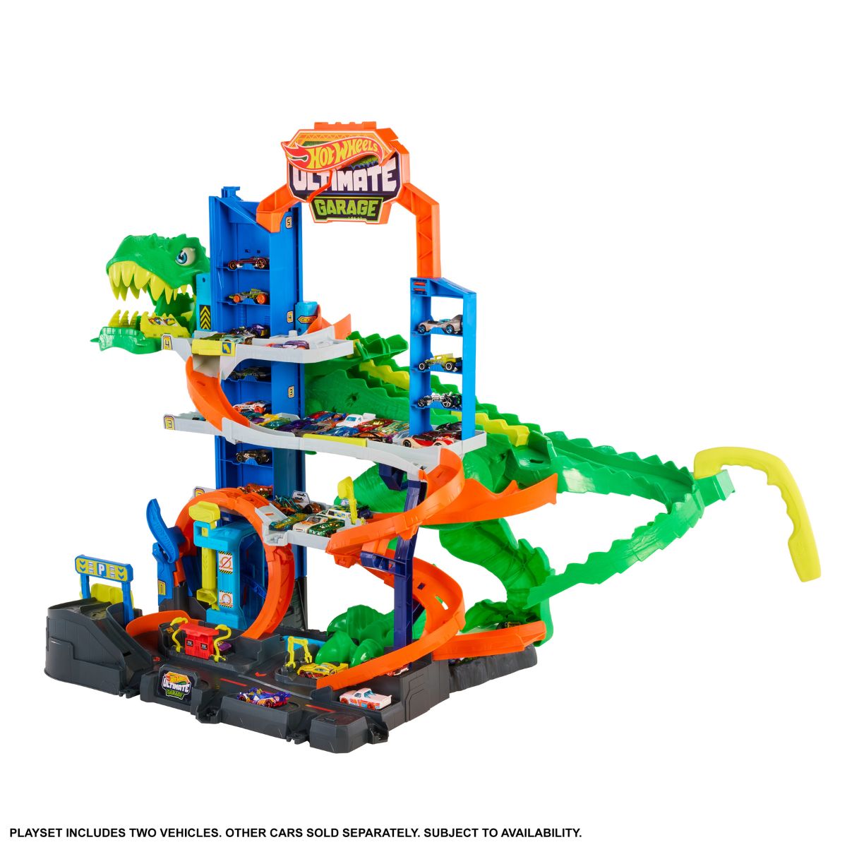 Đồ Chơi Đại Chiến Khủng Long Tại Gara Tối Thượng HOT WHEELS JHL98