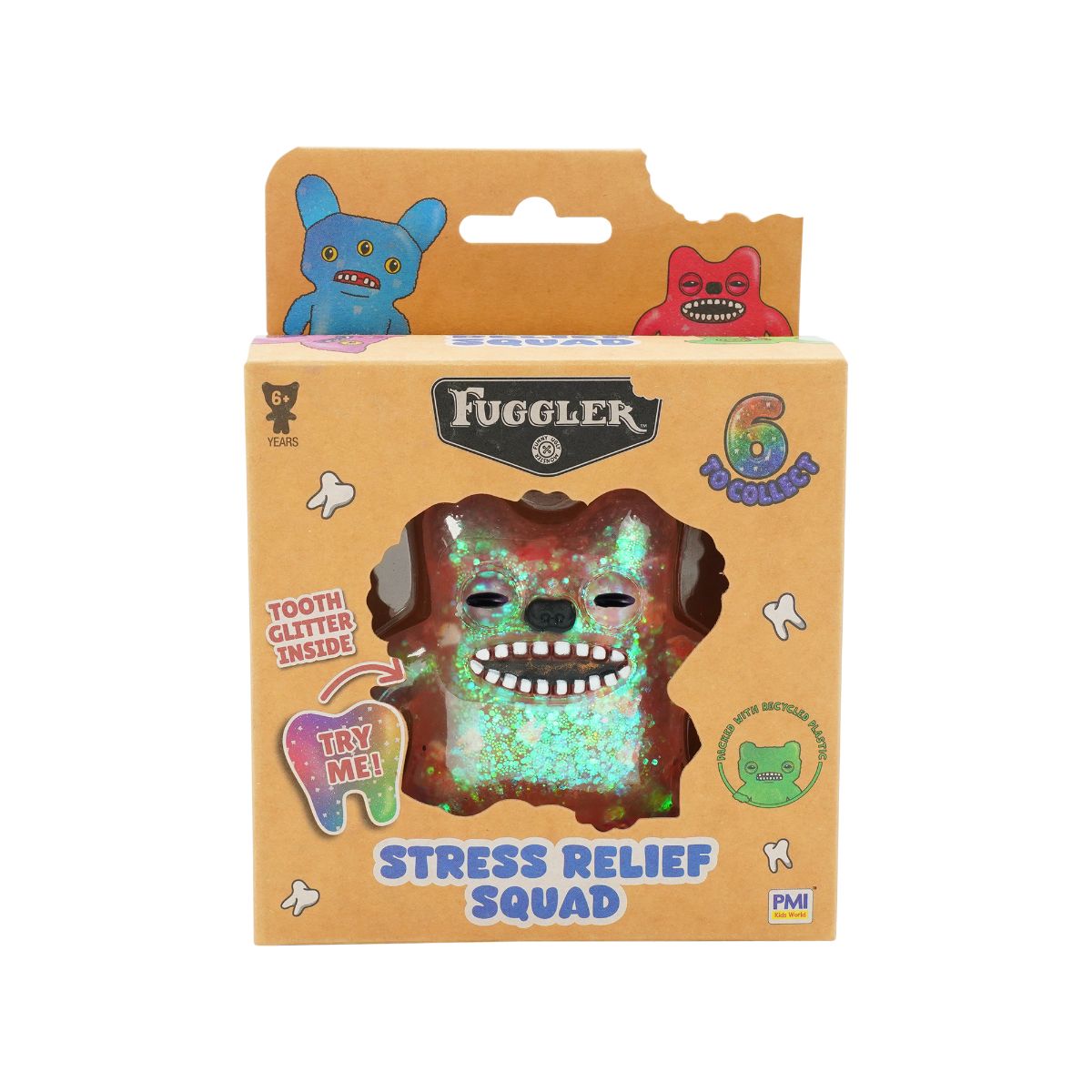FUGGLER FG4015/PNK Dark Pink Stress-Relief Character Soft Toy