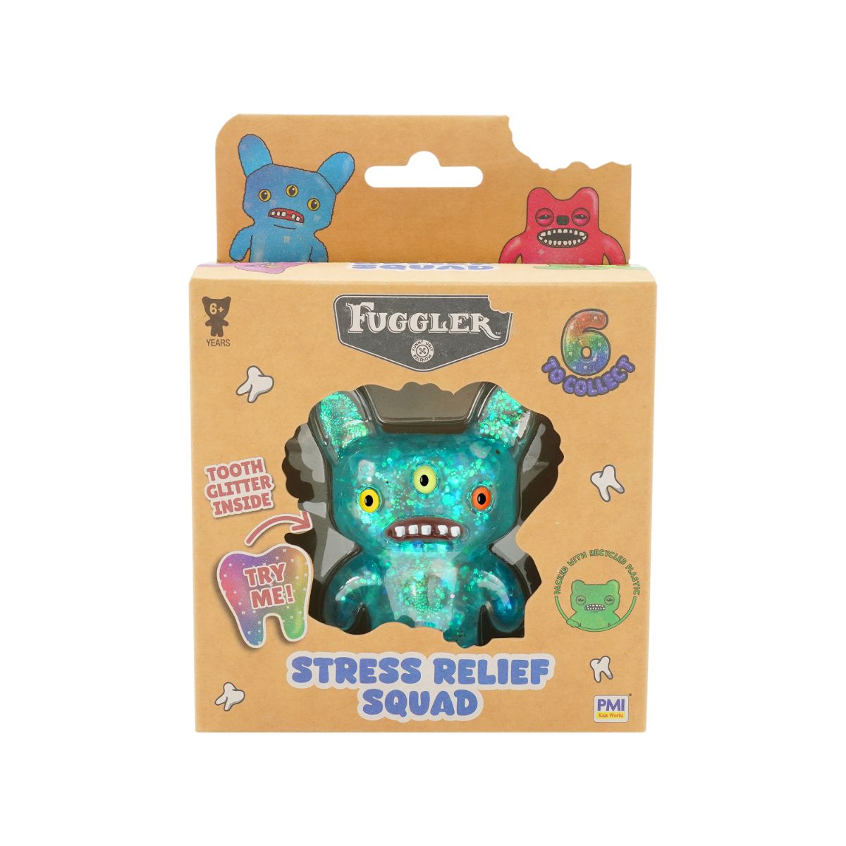 Stress-relief Character Squishy Toy - Blue FUGGLER FG4015/BLU